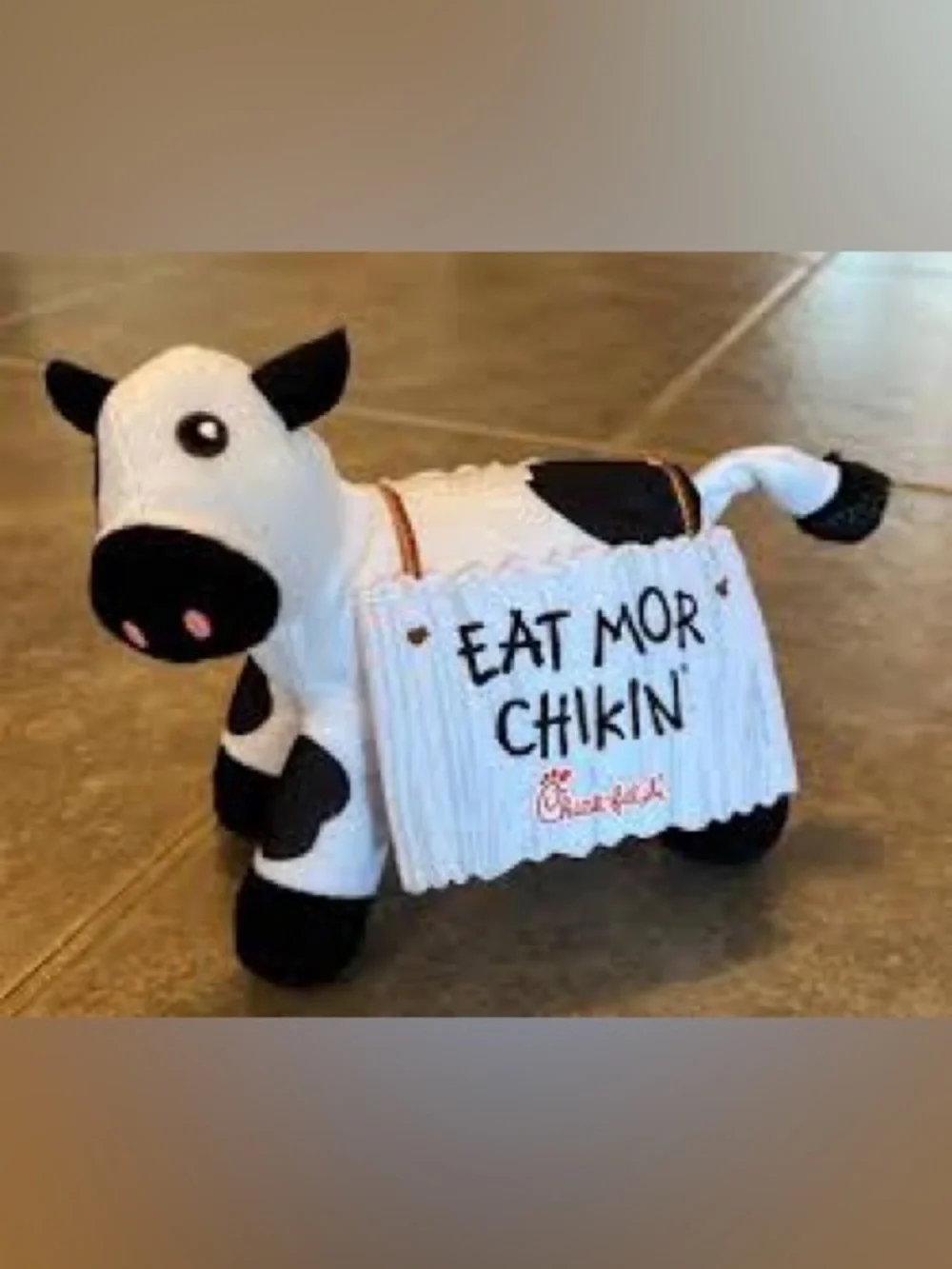 Rare Chick-fil-A Cow Figurine Sign 